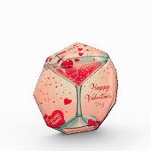 Bloc Photo Cocktail Valentine Martini du milieu du siècle (Gauche)