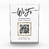 Bloc Photo Code QR de connexion Wifi élégant (Devant)