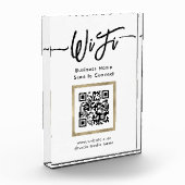 Bloc Photo Code QR de connexion Wifi élégant (Gauche)