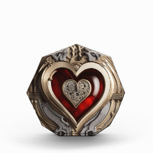 Bloc Photo Coeur Steampunk - Amour mécanique complexe