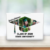 Bloc Photo Collage Acrylique de forme de capuche de graduatio