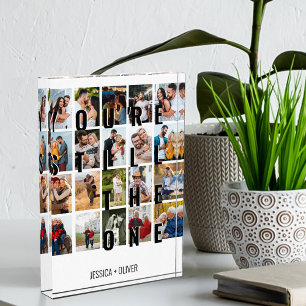 Bloc Photo Collage d'anniversaire Tu es toujours le seul 20 P
