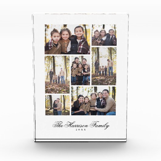 Bloc Photo Collage de photos de famille (Devant)