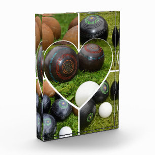 Bloc Photo Collage de photos des Bowls de pelouse vintage,
