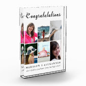 Bloc Photo Collage de photos et typographie avec nom (Gauche)