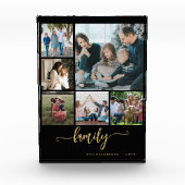 Bloc Photo Collage de photos multiples script familial modern (Devant)