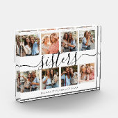 Bloc Photo Collage de script de soeurs mignonnes (Gauche)