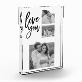 Bloc Photo Collage moderne Couple Photo & Love You Beauté Cad (Gauche)