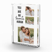 Bloc Photo Collage moderne Couple Photo & Romantic Love Citat (Droite)