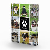 Bloc Photo Collage personnalisé de chien Pet Memorial (Droite)