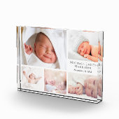 Bloc Photo Collage personnalisé pour bébé (Droite)