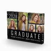 Bloc Photo Collage photo de graduation moderne noir (Droite)