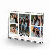 Bloc Photo Collage photo de Soeurs avec 5 photos et texte per (Droite)