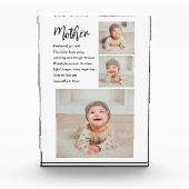 Bloc Photo Collage Photo & Meilleure Mère Citation Beau Cadea (Devant)