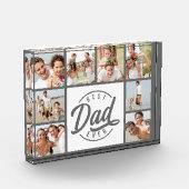 Bloc Photo Collage photo moderne Meilleur papa Jamais Bloc ph (Gauche)