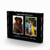 Bloc Photo Collage photo noir et blanc 2 Anniversaire (Droite)