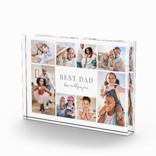 Bloc Photo Collage simple de meilleur père (Droite)