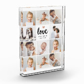 Bloc Photo Collage simple et chic | Amour avec coeur (Gauche)