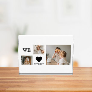 Bloc Photo Collage tendance Photo & We Love You Daddy Cadeau