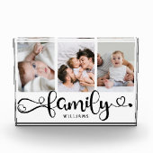 Bloc Photo Collection de script familial moderne Simple Photo (Devant)