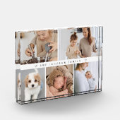 Bloc Photo Collection photo familiale moderne Nom personnalis (Gauche)