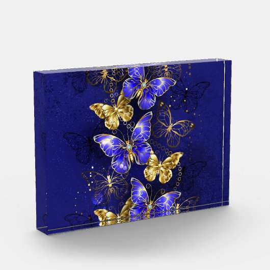 Bloc Photo Composition avec papillons Sapphire (Gauche)