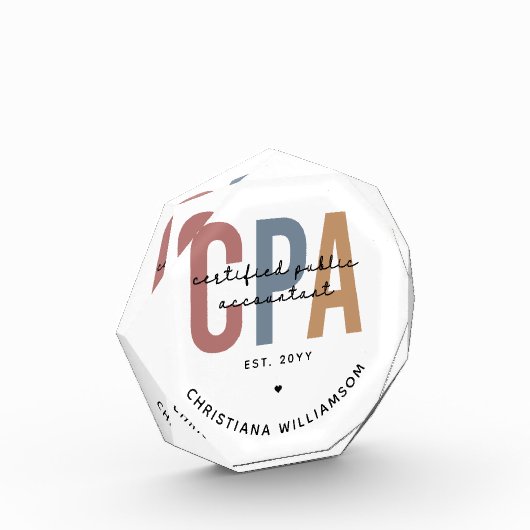 Bloc Photo Comptable Public Certifié CPA Retro (Gauche)