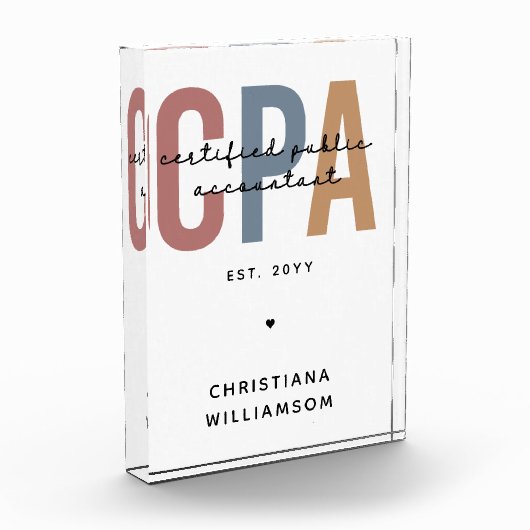 Bloc Photo Comptable Public Certifié CPA Retro (Gauche)