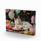 Bloc Photo Conception de célébration d'anniversaire de chat a (Droite)