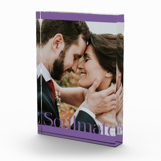 Bloc Photo Conception du cadre d'âme typographique (Droite)