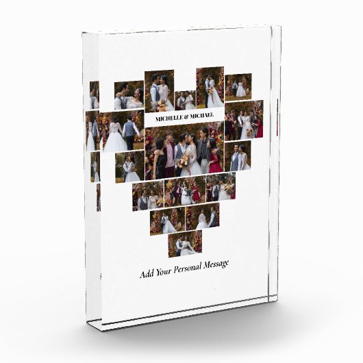 Bloc Photo Concevez votre propre coeur d'amour en forme de co (Gauche)