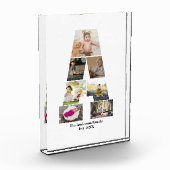 Bloc Photo Concevez votre propre lettre Un collage photo (Gauche)