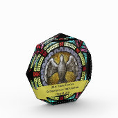 Bloc Photo Confirmation RCIA en verre souillé de Saint-Esprit (Gauche)