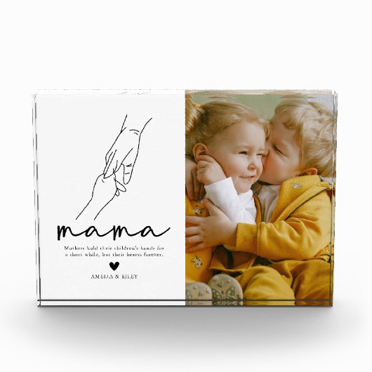 Bloc Photo Conserver les devis de maman moderne (Devant)