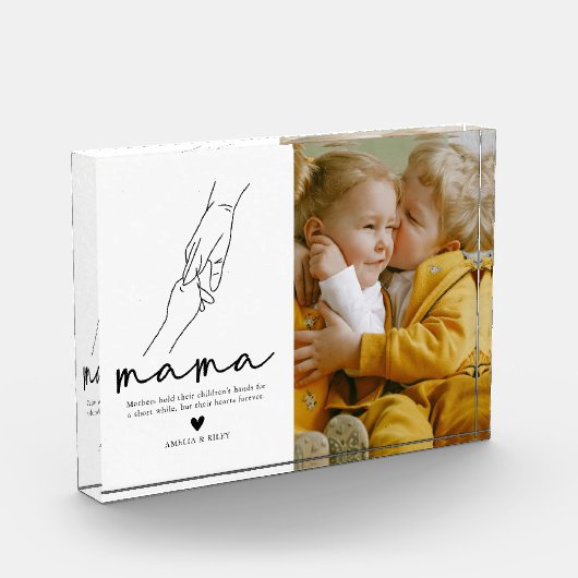 Bloc Photo Conserver les devis de maman moderne (Gauche)