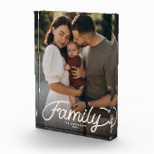 Bloc Photo Conserver une famille personnalisée Script moderne (Droite)