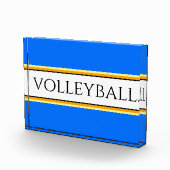 Bloc Photo Cool Bright Blue Beach Stripes VOLLEYBALL (Droite)