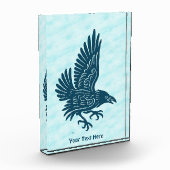 Bloc Photo Corbeau bleu dansant (Gauche)