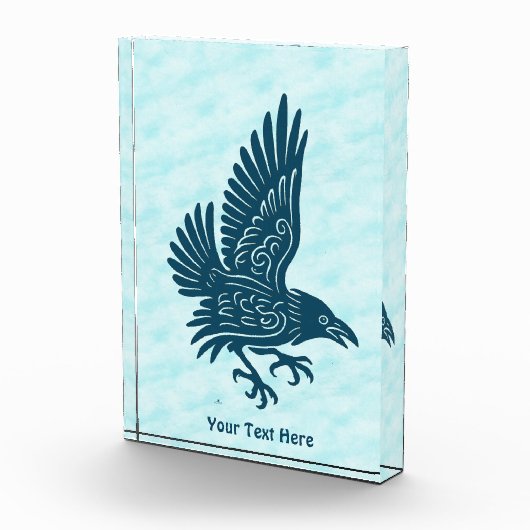 Bloc Photo Corbeau bleu dansant (Droite)