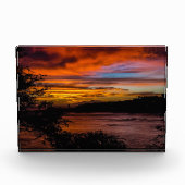 Bloc Photo Coucher de soleil à Praia, Cap Vert (Devant)