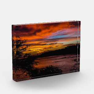 Bloc Photo Coucher de soleil à Praia, Cap Vert