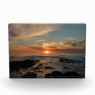 Bloc Photo Coucher de soleil à San Diego II, paysage marin ca