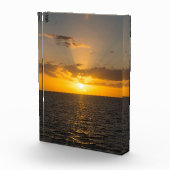 Bloc Photo Coucher de soleil radieux sur l'océan (Droite)