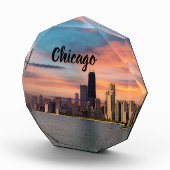 Bloc Photo Coucher de soleil sur Chicago (Droite)