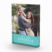 Bloc Photo COULEUR MODIFICATIVE Cursive M et Mme Photo de fam (Droite)