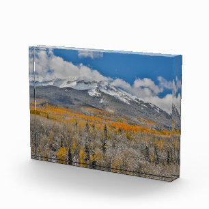 Bloc Photo Couleurs d'automne des peupliers trembles & Mon