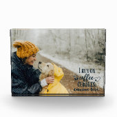 Bloc Photo Couleurs modifiables Café, boudins et amour canin (Devant)