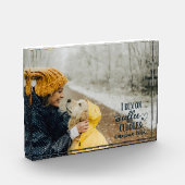 Bloc Photo Couleurs modifiables Café, boudins et amour canin (Gauche)