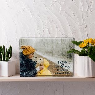 Bloc Photo Couleurs modifiables Café, boudins et amour canin
