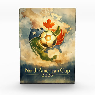 Bloc Photo Coupe du Monde USA MX CA Beaux-Arts Art Mural 